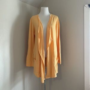J. Jill Yellow Open Cardigan